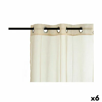 Obrázek produktu pro Záclona 140 x 260 cm béžová (6 kusů)