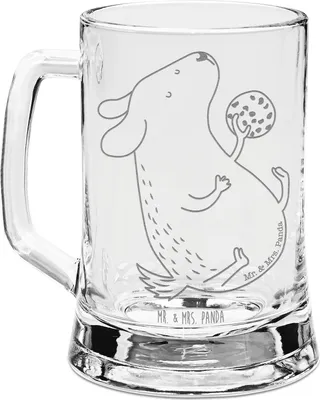 Produktbild von Mr. & Mrs. Panda Krug Hund Keks - Transparent - Geschenk, Humpen, Hungrig, Bierkrug Mit Gravur, Sprüche, Hundeleckerli, Hundeliebe, Bierseidel, Seidel