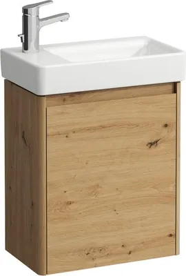 Image de LAUFEN BASE 2.0 bâti-support pour lavabo, 1 porte, charnières à gauche, SoftClose, pour H815955, 454x262x522mm, H4112311082671