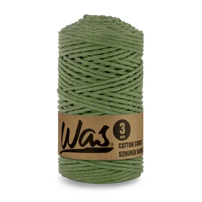 Produktbild von Baumwollkordel Geflochtene Baumwollschnur Polyesterkernschnur Für Makramee Makramee-Seil Bastelkordel 3mm 100m Khaki DIY WAS
