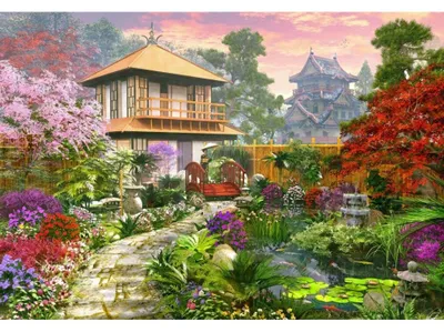 Image de Puzzle BLUEBIRD « Jardin japonais » 1000 pièces