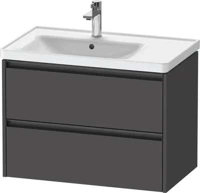 Zdjęcie produktu dla Duravit Ketho.2 - Szafka pod umywalkę 549x784x455 mm, 2 szuflady, grafit mat K25285049490000