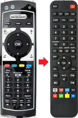 Produktbild von Fernbedienung geeignet für MEDIASET PREMUIM-ONDEMAND-HD