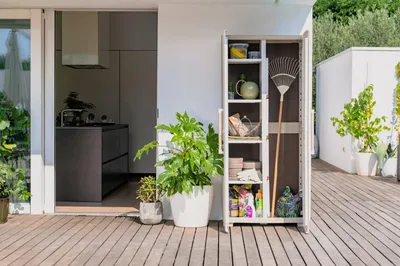 Produktbild von Keter Mehrzweckschrank Groove Beige und Sandfarben
