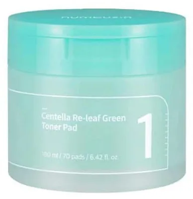 Produktbild von Numbuzin Nr. 1 Centella Re-leaf Green Toner Pad 70 Stück – beruhigende Gesichtspads