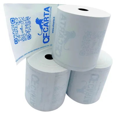 Image de Produits en vrac Rouleaux pour Caisses Enregistreuses Papier Thermique 54x30m Trou 12mm Homologation Ministérielle Paquet de 10 Pcs
