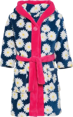 Produktbild von Playshoes - Bademantel für Mädchen - Margarite - Marineblau/Pink, 74/80