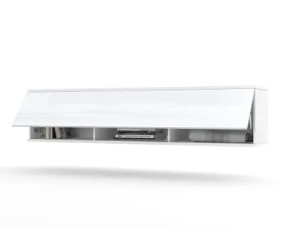 Produktbild von TV-Lowboard Fernsehschrank SIMPLY UP HÄNGEND Weiß Matt/Weiß Hochglanz 160cm