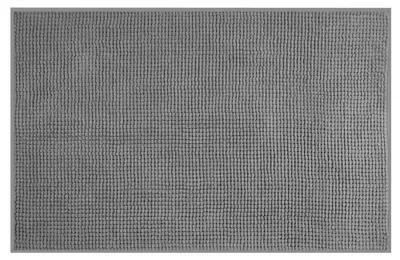 Produktbild von CHENILL Badewannenvorleger, 50x80cm, 100% Polyester, Grau