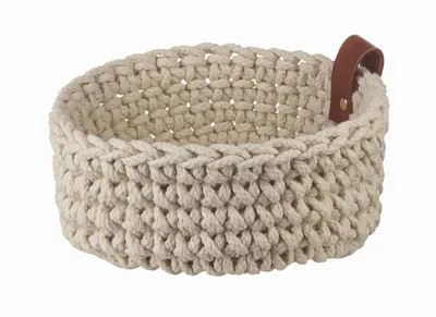 Obrázek produktu pro ASA Häkelkorb S, ecru  d. 17 cm, h. 7 cm, Bavlna