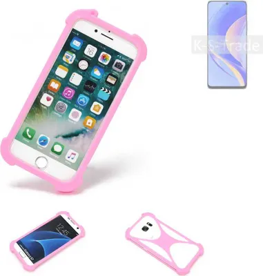 Produktbild von K-S-Trade Handy Hülle kompatibel mit Huawei Enjoy 50 Pro Schutz Hülle Bumper Silikon Schutz Hülle Cover Case Silikoncase Silikonbumper TPU Softcase