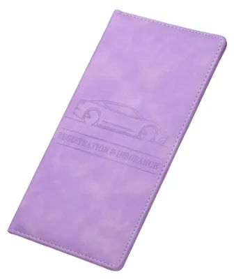 Produktbild von Fahrzeugdokumentenhalter Kunstleder Lila 24,5 x 12,5 cm