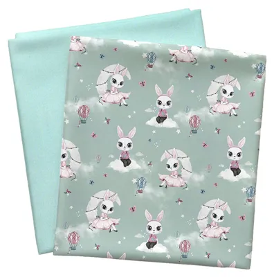 Produktbild von Stoffpaket Kinder 0,5x1,5m Jersey + 0,5x0,7m Bündchen Nähpaket Kinderkleidung