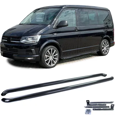Immagine prodotto di Carparts-Online Pedane laterali per VW T5 T6 T6.1 a passo corto, tubi laterali