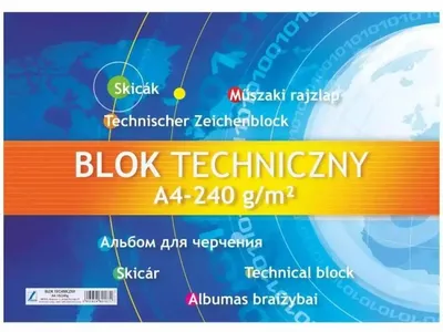 Produktbild von Technikblock für technische Zeichnungen und Skizzen, DIN A4, Kreska-Design