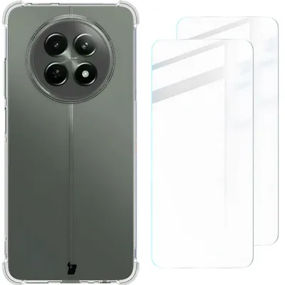 Produktbild von Bizon Case Clear Pack Hülle + 2x gehärtetes Glas für Realme 12 / 12x