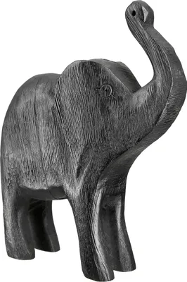 Obrázok produktu pre Gilde figúrka, slon, "Odin", mangové drevo, čierna,Polyuretán2, d. 6 cm, š. 20 cm, v. 21 cm výška: 21,00 cm šírka: 20,00 cm hĺbka: 6,00 cm 55803