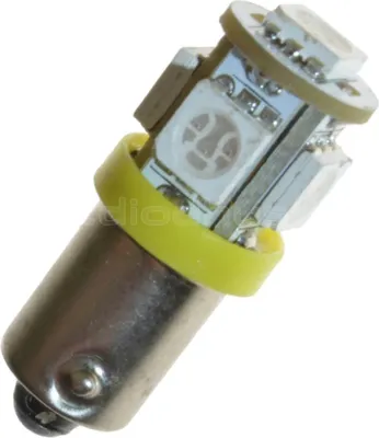 Image de Lampe LED - Ledson - 5-leds - BA9S / T4W - Ambre - 24V
