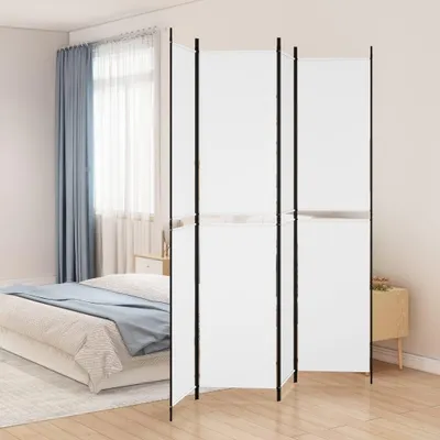 Immagine prodotto di vidaXL paravento 4 pezzi bianco 200x220 cm tessuto