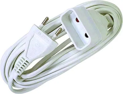 Imagen del producto de Cable de extensión Voltman - 5 metros - Blanco