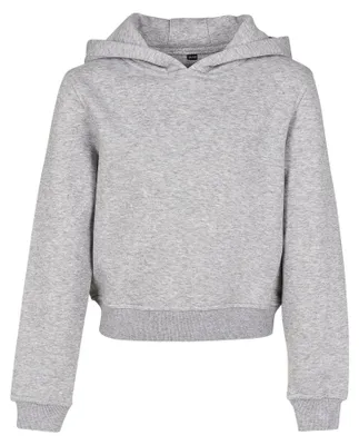Image de Créez votre marque - Sweat à capuche court pour filles LT2150 (taille 152-158) (Gris chiné)