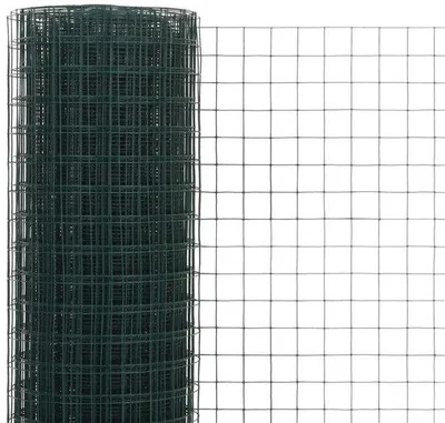 Productafbeelding van Gegolfd PVC-gaaslint - 25 x 0,5 meter - Groen - Vierkant - Maaswijdte 19 x 19 mm - Voor gazon- en tuinonderhoud
