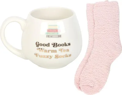 Produktbild von Something Different - "Good Books" Becher-Set SD10430 (Einheitsgröße) (Weiß/Pink)