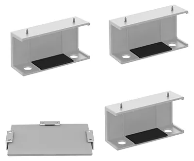 Produktbild von Schreibtischunterteil mit Laptopablage und multifunktionalem Halter