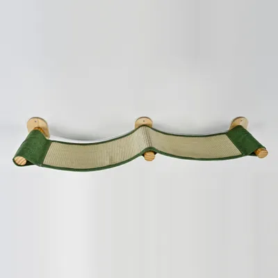 Produktbild von RHRQuality Wandmöbel Kletterwand Katze – Wandbrücke – Tragkraft bis zu 20 kg – Für große Katzen – Mit Sisalteppich – Pistazie