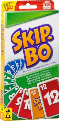 Zdjęcie produktu dla Mattel Games SKIP-BO, gra karciana, gra salonowa, gra rodzinna, gra dla dzieci, 52370