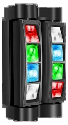 Obrázek produktu pro Efekt jevištního reflektoru, RGBW LED diody, několik režimů ovládání, teplé světlo, zástrčka pro EU