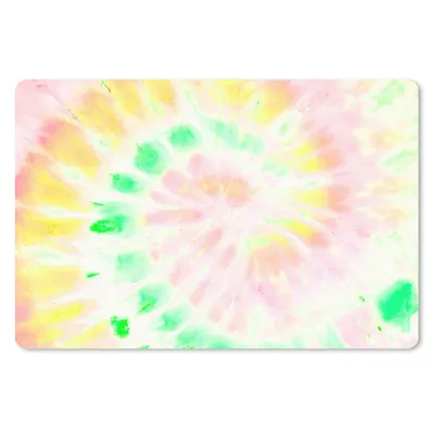 Produktbild von MuchoWow® Schreibtischunterlage Sommer - Krawattenfärbung - Grün 60x40 cm - XXL Mauspad - Großes Mauspad