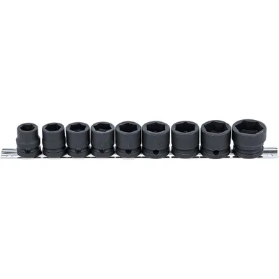 Produktbild von BGS 9551 Kraft-Steckschlüssel-Einsatz-Satz Sechska nt, extra flach, 12,5 mm (1/2"), SW 13 - 24 mm, 9-
