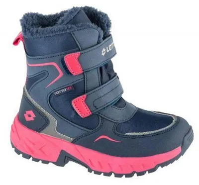 Image de Lotto - Bottes de neige pour garçons « Alstyne Tex » PP6972 (32 EU) (bleu marine foncé)