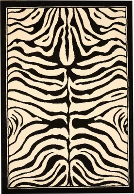 Image de Tapis de salon et de chambre à coucher avec motif animalier tissé AF1 ZEBRE