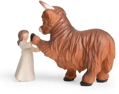 Hoogland Kuh Ornament für Mädchen - Herzwärmende dekorative Figur