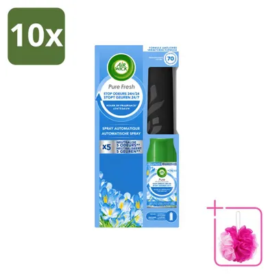 Imagen del producto de 10 unidades de kit de inicio Air Wick Freshmatic - Brisa de primavera - 250 ml - Paquete económico