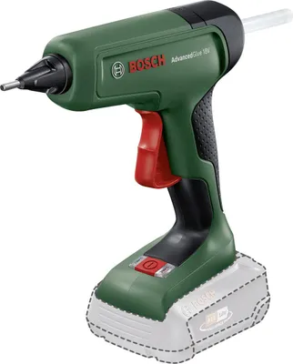 Zdjęcie produktu dla Bosch AdvancedGlue 18V, Pistolet na gorący klej, Zielony, 20 g/min, 90 s, 1,1 cm, 20 cm