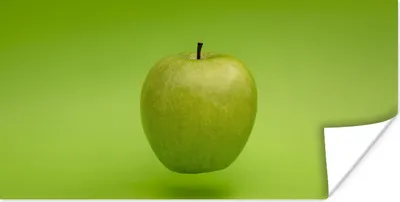 Produktbild von MuchoWow® Poster Obst - Apfel - Grün 80x40 cm - Wanddeko