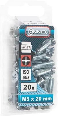 Produktbild von Connex Metallschraube VZ-K M5x20 20 Stück VZ - KY4010520