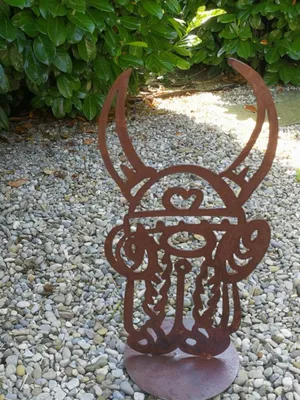 Image de Rouille noble Viking Tjure avec tresses