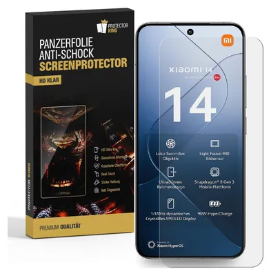 Produktbild von 2x 9H Panzerglas für Xiaomi 14 3D KLAR Nano-Glass Displayschutz Schutzglas Schutzfolie Panzerfolie Screen-Protector ANTI-SHOK ANTI-BRUCH-ANTI-STOß
