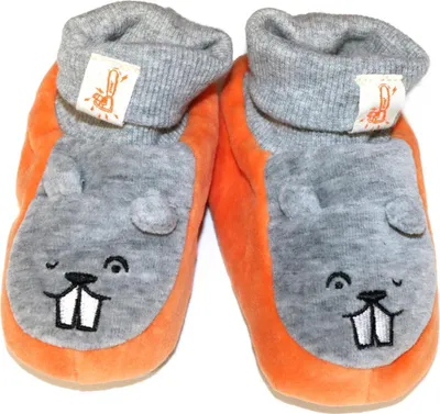Produktbild von Stihl Baby-Schuhe Socken Motiv Biber Anti-Rutsch Gr. 18