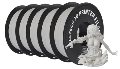 Obrázek produktu pro Filament PLA, matný povrch, snadno se tiskne, BÍLÁ