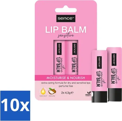 Produktbild von Sence Lippenbalsam Sensitiv 2 Stück - Vorteilspack - 10 Stücke