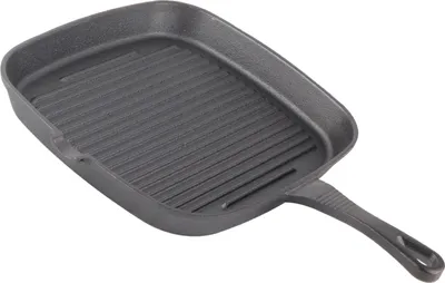 Produktbild von Gusseisen Steak Bratpfanne Lebensmittel Mahlzeiten Gas Induktion Herd Kochen Topf Küche Kochgeschirr