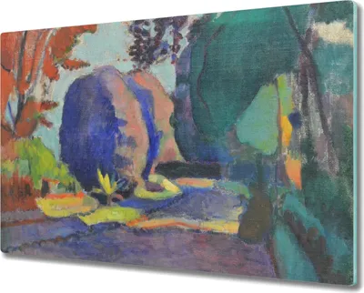 Produktbild von Coloray Hackbrett Kochplattenabdeckung Herdabdeckplatte 80x52 cm Schneidebrett Küchenbrett - Gärten Henri Matisse