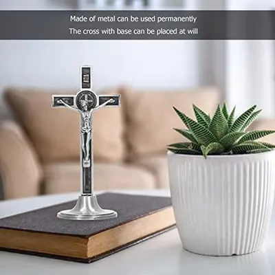 Produktbild von Kreuz Wandkreuz - Handgefertigtes, katholisches Kreuz - 4,7 x 5,2 x 12 cm
