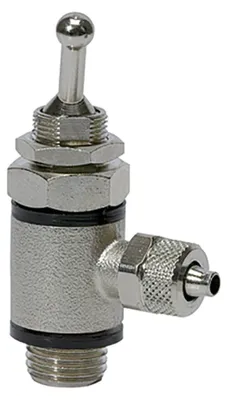 Produktbild von Riegler 2/2-Wege-Kipphebelventil, beidseitig, Schnellverschr.G1/4,Schl.10/8