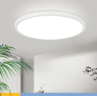 Produktbild von ZMH Deckenlampe LED Deckenleuchte Flach Kaltweiße Deckenleuchten Deckenbeleuchtung Rund für  Schlafzimmer Küche 24W 30cm